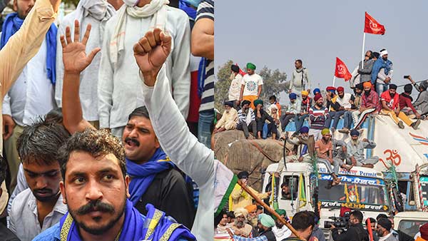 Bhim Army, JNU Students join Delhi farmers protest Bhim Army, JNU Students join Delhi farmers protest