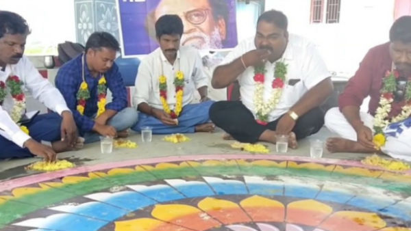 Rajinikanth fans who ate mud rice and paid their dues to god Rajinikanth fans who ate mud rice and paid their dues to god