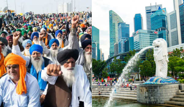 Singapore warns Supporting Indian Farmers Delhi Protest Singapore warns Supporting Indian Farmers Delhi Protest
