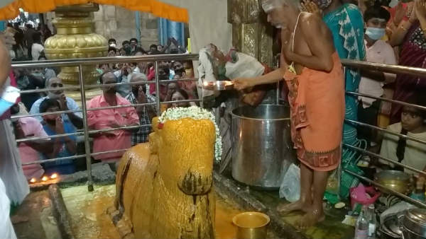 Poojas held in Saneeshwarar Temple in Thirunallar Poojas held in Saneeshwarar Temple in Thirunallar