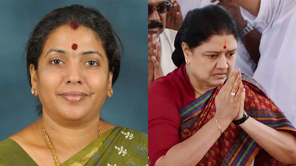 ADMK Former Minister Gokula Indira Supports Sasikala ADMK Former Minister Gokula Indira Supports Sasikala