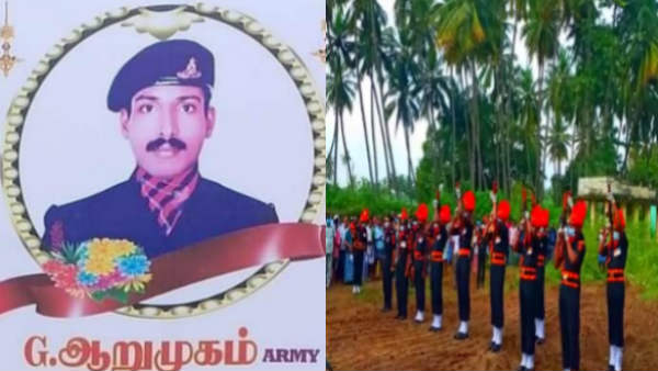 Army Nayak Arumugams body reached Vadugapatti Army Nayak Arumugams body reached Vadugapatti