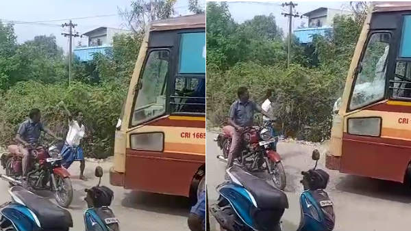 Drunken man smashed the glass of a government bus Drunken man smashed the glass of a government bus