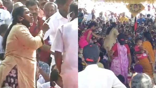 Crisis in DMKs Coimbatore Gram sabha Meeting Crisis in DMKs Coimbatore Gram sabha Meeting