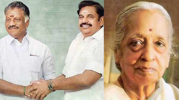 EPS, OPS condolence for DR V. Santhas death EPS, OPS condolence for DR V. Santhas death