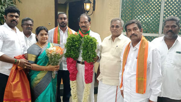 Puducherry Lady don Ezhilarasi joins BJP Puducherry Lady don Ezhilarasi joins BJP