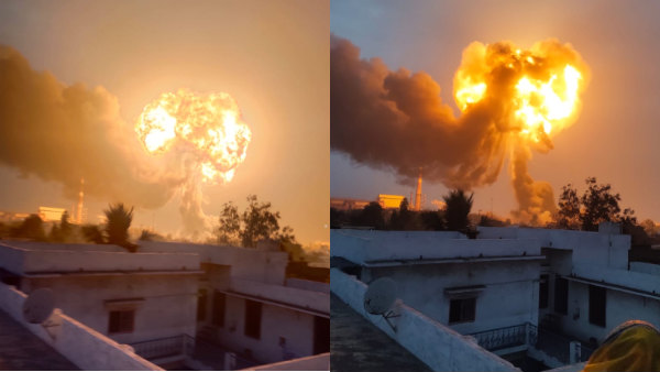A massive fire broke out at the Godavari Power Ispat plant A massive fire broke out at the Godavari Power Ispat plant