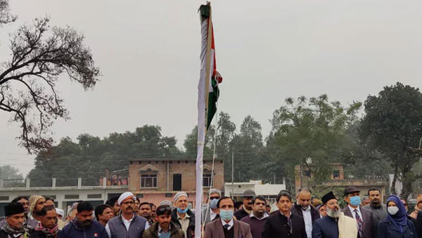 Ayodhya Mosque Work Starts On Republic Day With Tricolour Hoisting Ayodhya Mosque Work Starts On Republic Day With Tricolour Hoisting