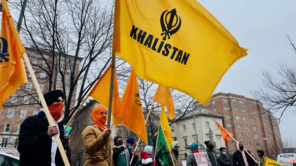 Khalistan Supporters Protest In US In Support Of farmers Khalistan Supporters Protest In US In Support Of farmers