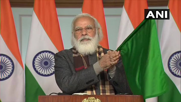PM Modi flags off eight trains to Kevadia Statue of Unity PM Modi flags off eight trains to Kevadia Statue of Unity