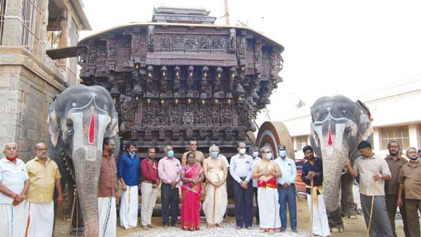 Sri Rangam Ranganathar Temple Thai Therottam - Karuda sevai on the 22nd 2021 Sri Rangam Ranganathar Temple Thai Therottam - Karuda sevai on the 22nd 2021