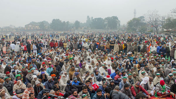 Farmer Mahapanchayat Big Crowd in Muzaffarnagar Farmer Mahapanchayat Big Crowd in Muzaffarnagar