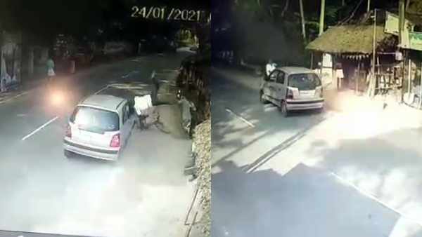 car accident old man suffered thiruvarur district viral video car accident old man suffered thiruvarur district viral video