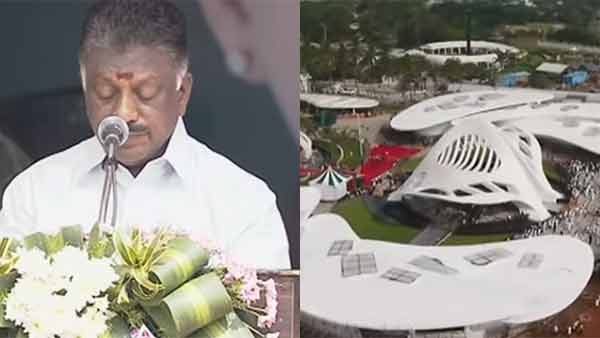 We will always remember says OPS to Jayalalithaa Memorial opening ceromony We will always remember says OPS to Jayalalithaa Memorial opening ceromony
