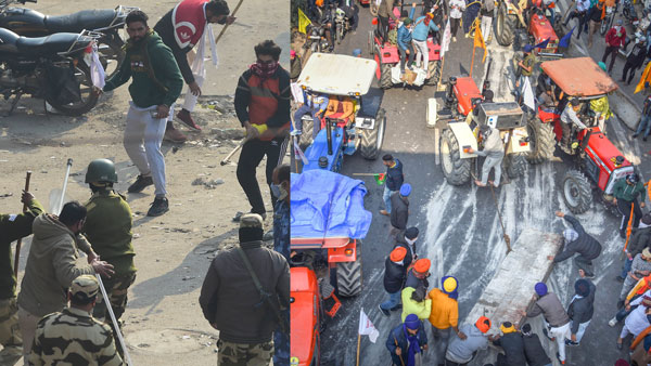 Delhi Farmers Protest: 18 Police injured, one critical Delhi Farmers Protest: 18 Police injured, one critical