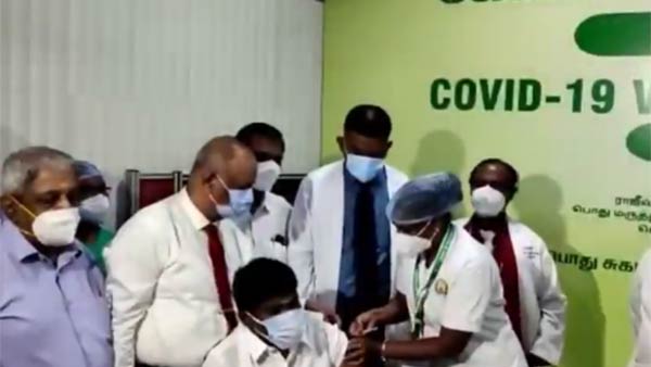 Minister Vijayabaskar covaxin vaccinated Minister Vijayabaskar covaxin vaccinated