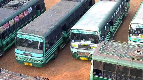 Transport workers strike in Coimbatore, On the 2nd day, 70 percent of buses not running Transport workers strike in Coimbatore, On the 2nd day, 70 percent of buses not running