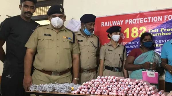 117 gelatine sticks and 350 detonators seized in mangaluru express; TN woman custody 117 gelatine sticks and 350 detonators seized in mangaluru express; TN woman custody