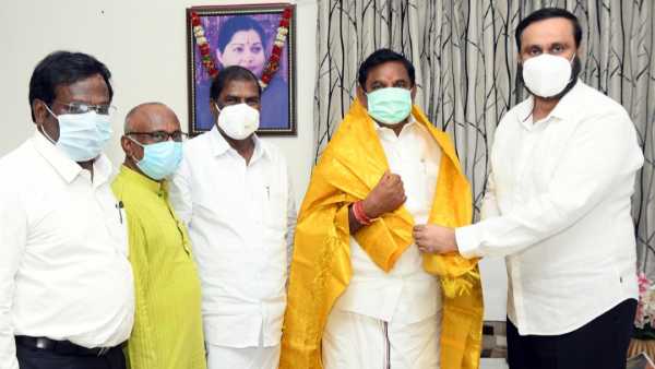 PMK president GK Mani and youth wing leader Anbumani Ramadoss thanks to CM Palanisamy PMK president GK Mani and youth wing leader Anbumani Ramadoss thanks to CM Palanisamy