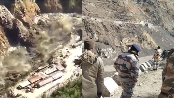 உத்தரகாண்ட் வெள்ளம்: 10 பேர் உடல்கள் மீட்பு...  மற்றவர்கள் கதி என்ன ?