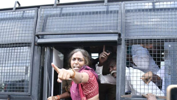 JothiMani MP arrested by the Karur police JothiMani MP arrested by the Karur police