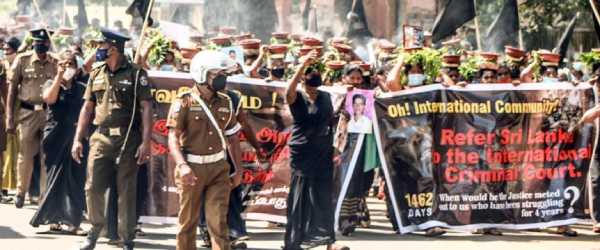 Eelam Tamil Families of Disappeared hold Fire March in Kilinochchi Eelam Tamil Families of Disappeared hold Fire March in Kilinochchi