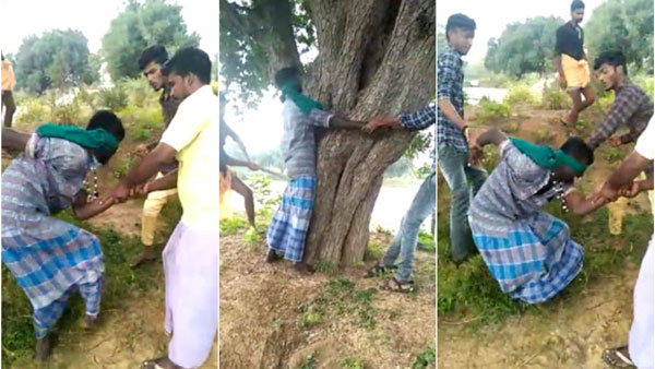 Daily wage labourer blindfolded and canned by a group 4 arrested Daily wage labourer blindfolded and canned by a group 4 arrested