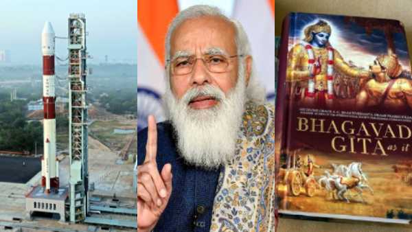 Countdown begins for Isros new satellite to carry Bhagavad Gita, PM Modi’s photo Countdown begins for Isros new satellite to carry Bhagavad Gita, PM Modi’s photo