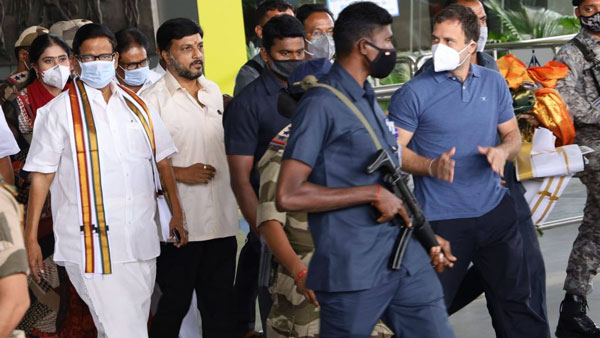 Puducherry Assembly Election: Rahul Gandhi arrives Chennai Puducherry Assembly Election: Rahul Gandhi arrives Chennai