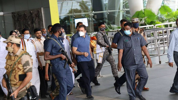 Puducherry Assembly Election: Rahul Gandhi arrives Chennai Puducherry Assembly Election: Rahul Gandhi arrives Chennai