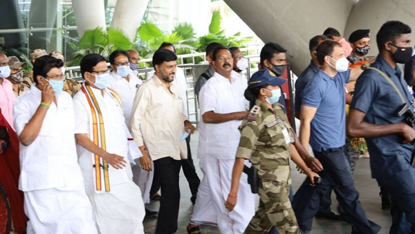 Puducherry Assembly Election: Rahul Gandhi arrives Chennai Puducherry Assembly Election: Rahul Gandhi arrives Chennai