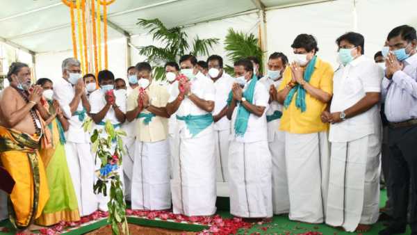 முதல்வர் அடிக்கல் நாட்டினார்