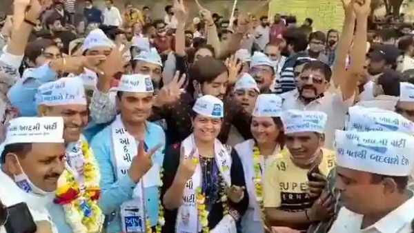 Gujarat civic polls AAP won 27 seats in Surat Gujarat civic polls AAP won 27 seats in Surat