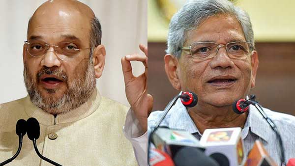 Amit Shah meets Sitaram Yechury in Kolkata Amit Shah meets Sitaram Yechury in Kolkata