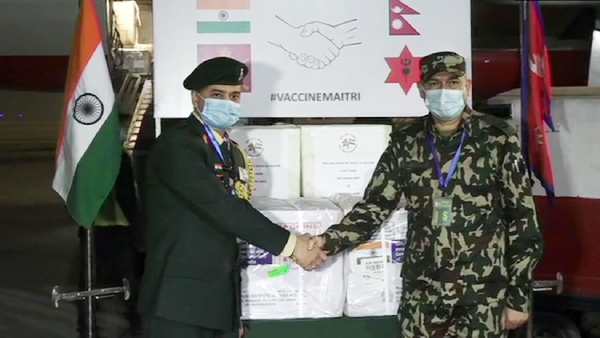 Indian Army donates 1 lakh doses Covid-19 vaccines to Nepal Army Indian Army donates 1 lakh doses Covid-19 vaccines to Nepal Army