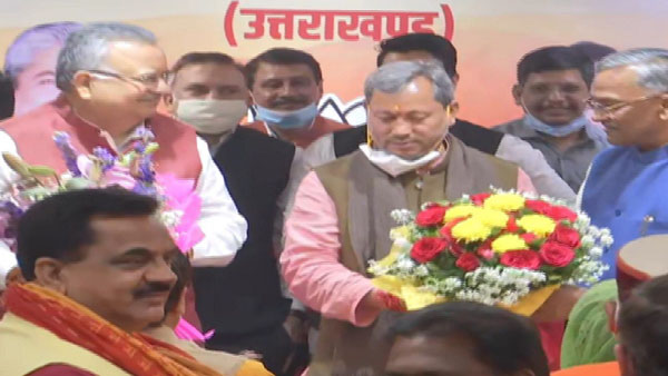 உத்தரகண்ட் மாநிலத்தின் புதிய முதல்வராக தீரத் சிங் ராவத் தேர்வு... இன்று மாலையே பதவியேற்கிறார்