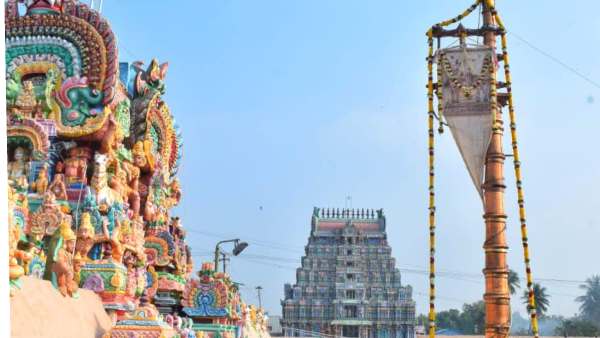 Thiruvarur temple Panguni Uthiram begins with flag hoisting Azhi Therottam on 25th march Thiruvarur temple Panguni Uthiram begins with flag hoisting Azhi Therottam on 25th march