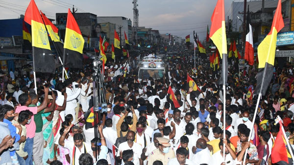 DMDK leader Vijayakanth begins Election Campaign at Gummidipoondi DMDK leader Vijayakanth begins Election Campaign at Gummidipoondi