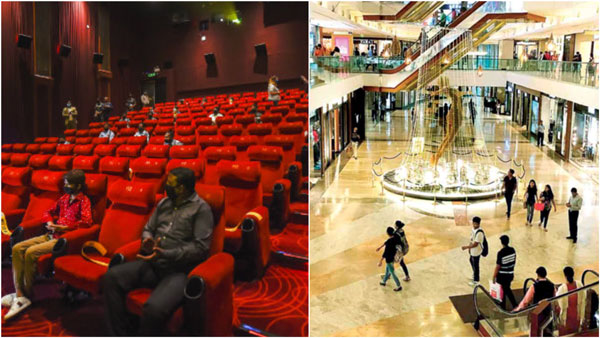 Only 50 percent to be allowed in Theatres, Malls, Hotels, Tea shops Only 50 percent to be allowed in Theatres, Malls, Hotels, Tea shops