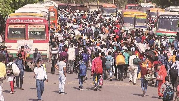 After Delhi Lockdown Migrant workers leave Delhi After Delhi Lockdown Migrant workers leave Delhi