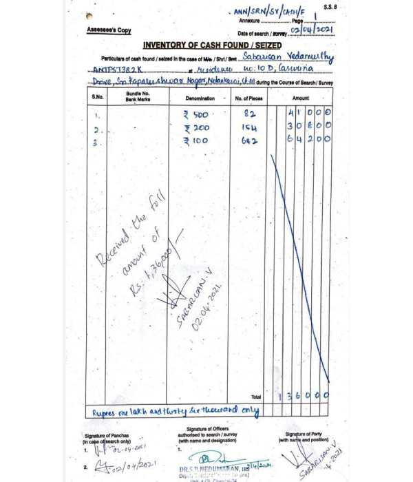 வெளியான ரசீது