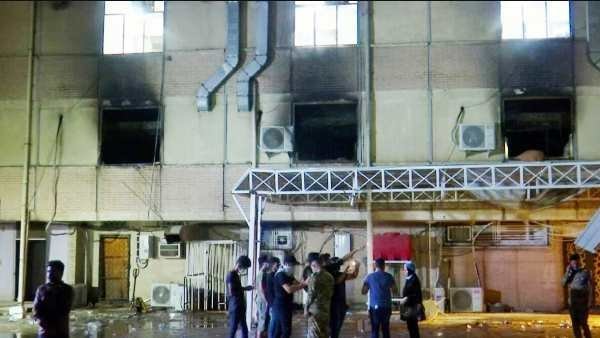 82 people were killed in Baghdad hospital fire accident 82 people were killed in Baghdad hospital fire accident