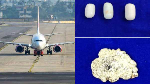 Chennai airport officials seized 578 grams gold worth rs 28 lakh Chennai airport officials seized 578 grams gold worth rs 28 lakh