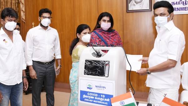 Martin Group donates Rs.3 crore worth of COVID- 19 relief materials Martin Group donates Rs.3 crore worth of COVID- 19 relief materials