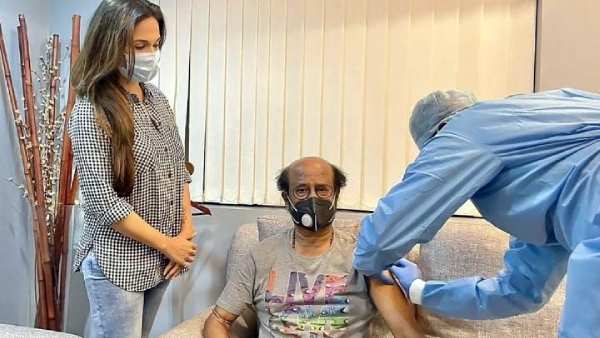 Rajinikanth gets 2nd dose of Covid vaccine Rajinikanth gets 2nd dose of Covid vaccine