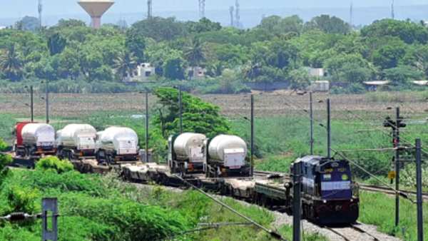 Tanilnadu buys 12 ISO containers from china to move O2 by rail Tanilnadu buys 12 ISO containers from china to move O2 by rail