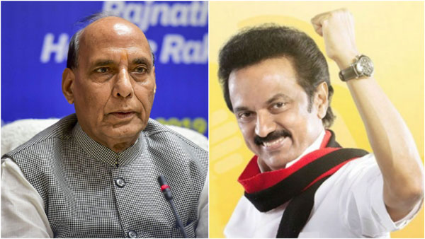 Defense Minister Rajnath Singh has congratulated DMK leader Mk Stalin Defense Minister Rajnath Singh has congratulated DMK leader Mk Stalin