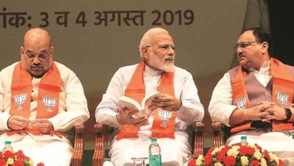 PM Modi, Amit Shah, and JP Nadda hold high level meeting: Buzz over cabinet expansion PM Modi, Amit Shah, and JP Nadda hold high level meeting: Buzz over cabinet expansion