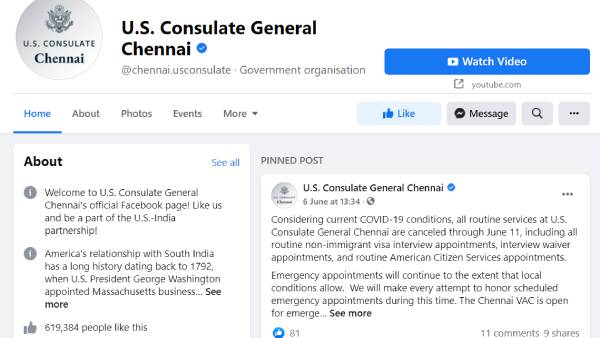 Delhi US Embassy to host a Facebook Live session on visa processing policies Delhi US Embassy to host a Facebook Live session on visa processing policies
