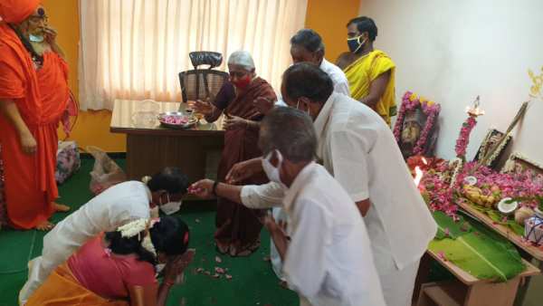 பூஜை நடத்தப்பட்டது